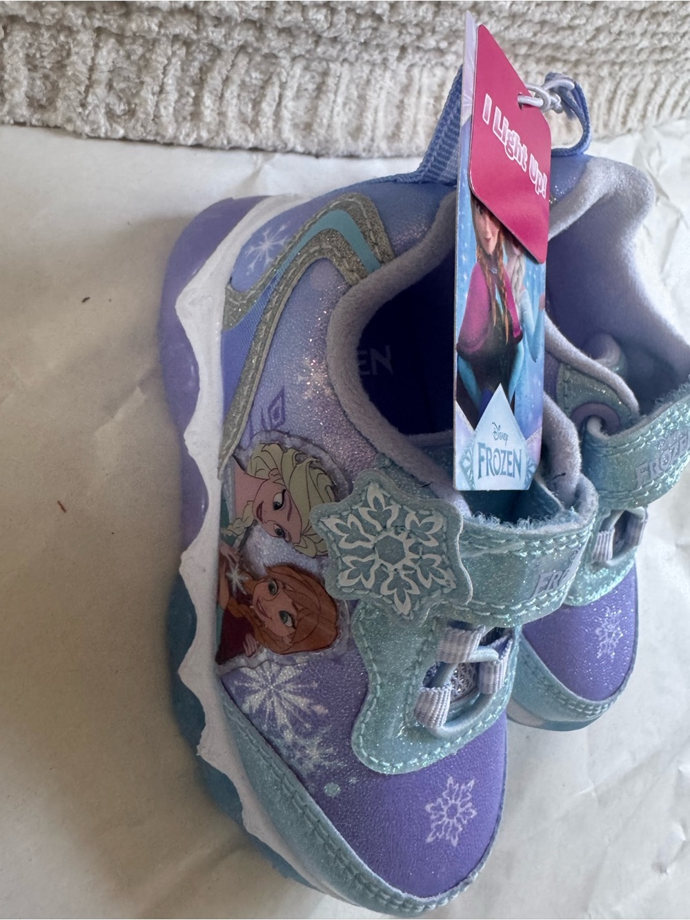 Skechers Girls Glitter Pink & Purple Light-Up Sneakers - Twin Pack - Picture 8 of 9